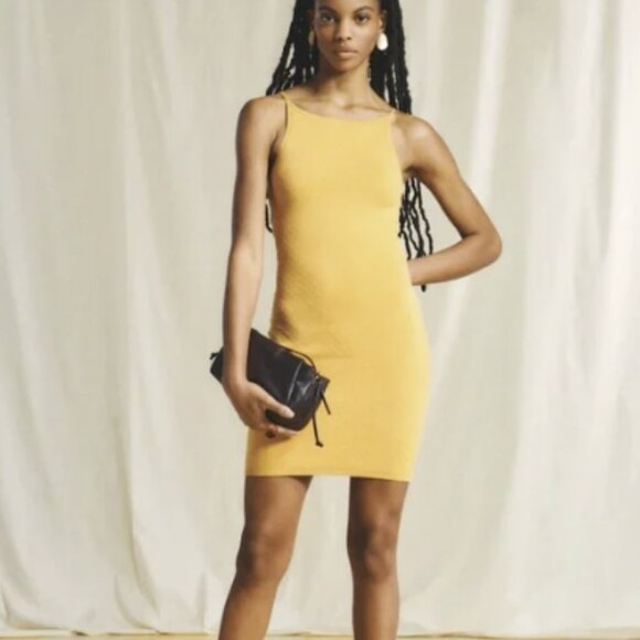 Abercrombie & Fitch Dresses & Skirts - Abercrombie and Fitch Jacquard Mini Sweater Dress - Yellow - Size Small